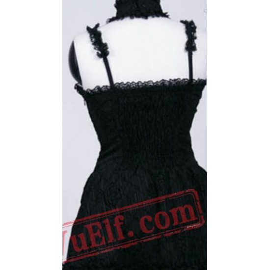 Black Gothic Punk Clothing Prom Cocktail Party Dress Black Gothic Punk Clothing Prom Cocktail Party Dress