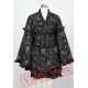 Black Floral Gothic Cosplay Dress