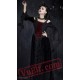 Black Goth Gothic Vampire Corset Maxi Long Kimono Wedding Dress