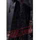 Black Goth Gothic Vampire Corset Maxi Long Kimono Wedding Dress