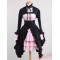 Black And Pink Cotton Gothic Lolita Dress