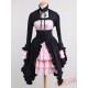 Black And Pink Cotton Gothic Lolita Dress