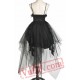 Black Gothic Burlesque Corset Wedding Cocktail Prom Dress