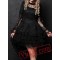 Black Lace Gothic Lolita Short Wedding Dress