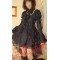 Black Gothic Goth Punk Lace Short Wedding Dress
