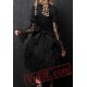 Black Lace Gothic Lolita Short Wedding Dress