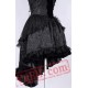 Black Strapless Mini Gothic Wedding Cocktail Party Dress