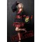 Black Red Japanese Gothic Geisha Cosplay Dress