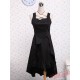 Black Cotton Ruffled Gothic Lolita Dress