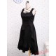 Black Cotton Ruffled Gothic Lolita Dress