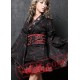 Black Red Plaid Japanese Cosplay Dress