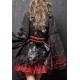 Black Red Plaid Japanese Cosplay Dress