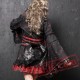 Black Red Plaid Japanese Cosplay Dress