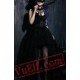 Black Victorian Gothic Wedding Cocktail Dress SKU-11402211