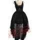 Black Victorian Gothic Wedding Cocktail Dress SKU-11402211