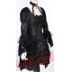 Black Short Victorian Gothic Wedding Party Prom Dress