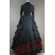 Black Long Sleeve Winter Victorian Gothic Wedding Dress