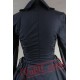 Black Long Sleeve Winter Victorian Gothic Wedding Dress