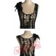 Black Sleeveless Gothic Cosplay Cocktail Dress