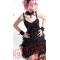 Black Spaghetti Gothic Corset Cocktail Dress