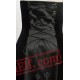 Black Strapless Corset Punk Gothic Prom Dress