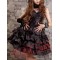 Little Black Short Gothic Lolita Prom Party Dress