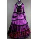 Purple Medieval Goth Cosplay Wedding Prom Dress