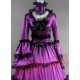 Purple Medieval Goth Cosplay Wedding Prom Dress