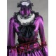 Purple Medieval Goth Cosplay Wedding Prom Dress