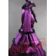 Purple Medieval Goth Cosplay Wedding Prom Dress