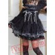 Little Black Short Sleeved Goth Punk Prom Party Dress