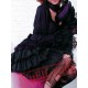 Purple Punk Gothic Lolita Long Sleeve Short Wedding Party Dress