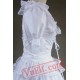 White Short Sleeve Victorian Gothic Lolita Wedding Prom Dress