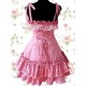Cotton Pink Lace Ruffle Sweet Lolita Dress