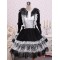 Gothic Black Long Sleeves Cotton Lolita Dress