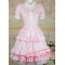 Cotton Pink Sweet Lolita Blouse And Skirt