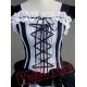 White Black Victorian Gothic Lolita Wedding Prom Dress