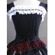 White Black Victorian Gothic Lolita Wedding Prom Dress