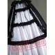 White Black Victorian Gothic Lolita Wedding Prom Dress