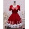 Cotton Red Bow Classic Lolita Dress