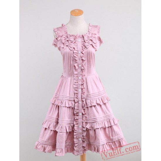 Light Pink Cotton Sweet Lolita Dress