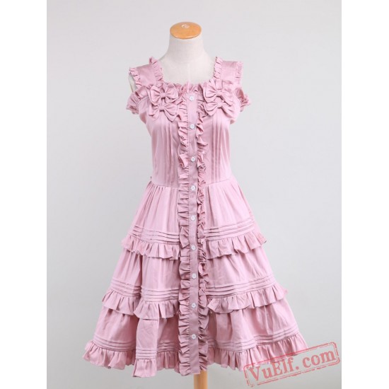 Light Pink Cotton Sweet Lolita Dress Light Pink Cotton Sweet Lolita Dress