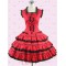 Cotton Red Multi Tiers Sweet Lolita Dress
