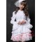 White Gothic Lolita Long Sleeve Short Prom Wedding Dress