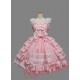 Lovely Pink Bow Multi layer Cotton Sweet Lolita Dress