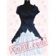 Navy And White Short Sleeves Cotton Sweet Lolita Dress