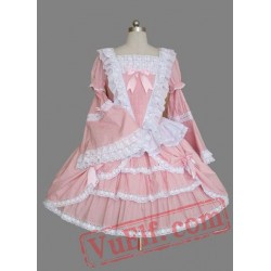 Pink Sleeves Multilayer Cotton Sweet Lolita Dress