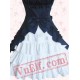 Navy And White Short Sleeves Cotton Sweet Lolita Dress