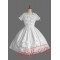 Pure White Lace Bow Cotton Lolita Dress