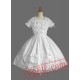 Pure White Lace Bow Cotton Lolita Dress